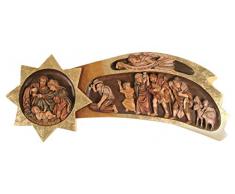 NOVICA 124792Glory to God in The Highest Cedar Krippenfigur