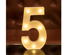 Focux LED Festzelt, Buchstabenbeleuchtung Alphabet beleuchtet Schild für Nachtlicht Zuhause, Party, Geburtstag, Hochzeit, Bar, Dekoration LED Brief, batteriebetrieben, Weihnachtsdekoration, Bar 5
