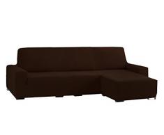 Eysa Cora bielastisch Sofa überwurf Chaise Longue kurzer arm rechts, frontalsicht, Farbe 07-braun, Polyester-Baumwolle, 39 x 35 x 19 cm