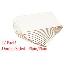 Charles Leonard Magnetische Schreibtafel Dry Erase Lapboard, Handheld, 22,9 x 30,5 cm, 2-seitige Uni/Uni, Weiß, Verkauft als Set von 12 Boards (35130–12)