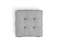 Soleil docre Anais Bodenkissen, Baumwolle, Grau, 40 x 40 x 8 cm