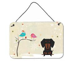 Carolines Treasures BB2604DS812 Wand- oder Türaufhänger mit Dackel, 20,3 x 30,5 cm, Mehrfarbig