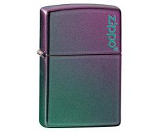 Zippo Unisex-Erwachsene Iridescent Pocket Classic Lighter, Schillerndes Logo, One Size