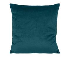 Eurofirany Kissenhülle Kissenbezug Couchkissen Sofakissen Bettkissen Zimmerdekoration Elegant Edel Exklusiv Samt Velvet Weich, Dunkelgrün, 40x40cm, 2