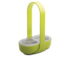 zak! Servierhilfe Caddy 2 Fächer in grün/weiß, Kunststoff, 20x20x10 cm