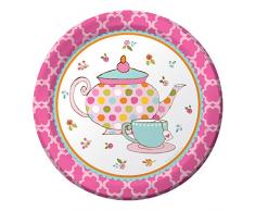 Unbekannt Creative Converting 8 Zählen Papier Dessertteller, Tea Time
