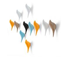 FatColo 3D-Wanddekoration, dreidimensional, Wanddekoration für Hotel, Zuhause, Wohnzimmer, Sofa, TV, Hintergrund Wand Bird Hook/Yellow/Poly