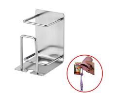 Vpang Edelstahl 3 in 1 Stand Regal 3 m Selbstklebende Wand montiert Zahnbürstenhalter Zahnpasta Halter Cup Halter