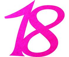 Petras Bastel News Streudeko, Fliz, Pink, 18 x 12 x 3 cm, 25-Einheiten