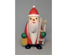 Nussknacker Erzgebirge Richard Glässer Seiffen, Santa mit Leiter, 12324