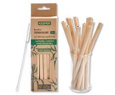 Kesper 59200 Trinkhalme, Bambus