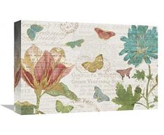 Global Galerie Katie Pertiet Bücherregal Botanical I Giclée-Gespannte Leinwand Artwork, 45,7 x 30,5 cm