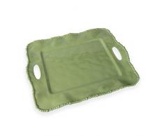 BEATRIZ BALL Alegria Tablett rechteckig mit Griffen grün