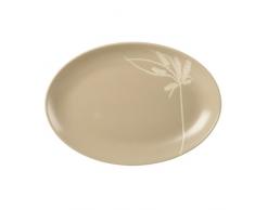 Gourmet Basics by Mikasa Servierplatte, oval, 31,8 cm, silberfarben