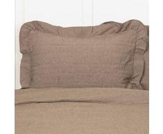 Piper Classics Chambray Wende-Bettwäsche und Zubehör STD Grey Sham Taupe