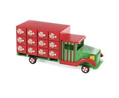 Darice Adventskalender Christmas Truck Standard rot