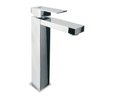 Bisk Arktic de Luxe asymmetrisch Hebel Waschbecken High Neck Einhebelmischer, chrom, 5,5Â x 17,5Â x 29,5Â cm