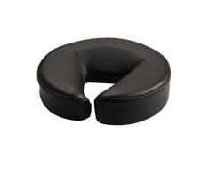 TOA Supply Extra Soft Spa Massageliege, Halbmondform, Nackenkissen Standard schwarz