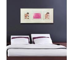 Walplus Wand Sticker Echt Bilderrahmen Abnehmbare Selbstklebend Wandkunst Aufkleber Vinyl Heim Dekoration DIY Wohnzimmer Schlafzimmer Büro Dekor Tapete Kinderzimmer Geschenk, Klassisch Weiß