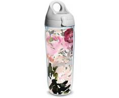 Tervis 1353327 Kelly Ventura Thermobecher mit Wickel und grauem Deckel, 680 ml, transparent