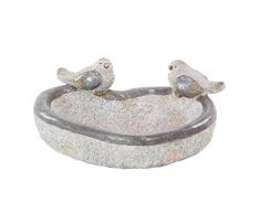 Deco 79 66915 Vogelfutterstation, Gold/grau/weiß