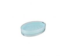 axentia Seifenhalter Graz pastellblau, doppelwandige Seifenschale aus hochwertigem Kunststoff mit schlichtem und modernem Design, Seifenbox mit großer Ablagefläche in schöner Pastellfarbe