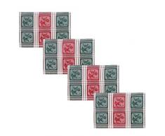 Lintex Tischdecke aus Baumwollstoff mit Weihnachtsmannmotiv, Jacquard, 100% Baumwolle, für Küche und Esszimmer, Servietten, Tischsets und Tischläufer, Baumwolle, Mehrfarbig, Set of 4 Placemats