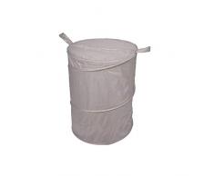 Bain 53980 Wäschekorb Poppup Deckel Polyester 38 x 50 cm Vitamin Taupe Einheitsgröße