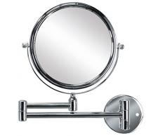 Kleine Wolke Kosmetikspiegel Ridge Mirror, Silber, Maße ca. 24,6 x 16 x 3,5 cm, Spiegel