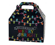 Premier Retail Gable Box, Merry und Bright Kreidetafel, 21,6 x 12,7 x 14 cm