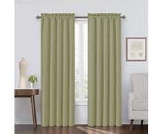 Eclipse Corinne Blackout Fenster Vorhang Panel grau 84, olivgrün, 42x95