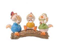 Keren Kopal Schmuckkästchen mit drei Enten, verziert mit Swarovski-Kristallen, Heimdekoration