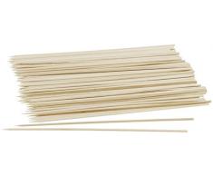 Fackelmann Schaschlikspieße, Holzspieße, Grillspieße, Fleischspieße (Farbe: Braun), Menge: 100 Stück