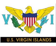 Uns Jungferninseln Flagge Karibik Kühlschrank Collector s Souvenir Magnet 6,3 x 8,9 cm