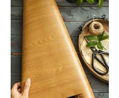 MagicValley Selbstklebende Holz-Vinyl-Kontakt-Papier-Ablage für Küchenschränke, Regale, Arbeitsplatten, Schreibtisch, Möbel, Wand. 60 cm x3 m