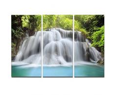designart Huai Mae Kamin Wasserfall Fotografie Metall Wand Kunst – mt7063, 36x28