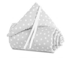 babybay Nestchen Piqué passend für Modell Original, perlgrau Punkte weiß