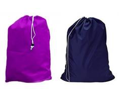 WUHOU Große 76,2 x 101,6 cm schwere Nylon Wäschesack mit Kordelzug Slip Lock Verschluss, Designs Sortiert