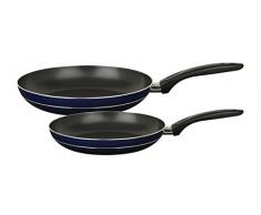 GSW 430282 Galaxy Pfannen-Set 2-teilig, Aluminium, blau/schwarz, 28 cm, 2-Einheiten