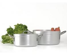 Pardini 670718 Stielkasserolle mit 2 Griffen, 1 Kochtopf, Aluminium