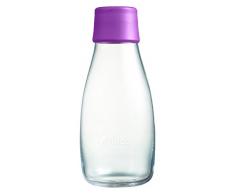 Retap Wasserflasche 05, Glas, Glas, violett, 300 ml