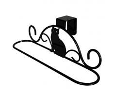 Ecoh Küchenutensilien über Schrank, Handtuchstange über der Tür, Schwarze Katze