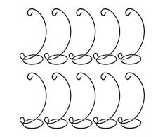 DaskFire Dekorationsständer, 10 Stück Eisen, zum Aufhängen von Glaskugeln, Luftpflanzen, Terrarium, Hexenkugel und Hochzeitsdekoration