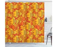 ambesonne Polyester-Home Decor Kollektion-Badezimmer Dusche Vorhang Sets, Textil, Multi 27, 69W x 70L