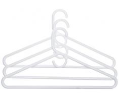 Merrick Super Heavy Gewicht tubuläre Kleiderbügel mit Haken (Set von 3), Sortiert Farbe