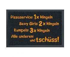 Rockbites Design 1012506610 Fußmatte, Polyamid, Schwarz, 40 x 60 cm, 1 Einheiten