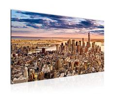 Bilder New York City Wandbild Vlies - Leinwand Bild XXL Format Wandbilder Wohnzimmer Wohnung Deko Kunstdrucke Braun 1 Teilig - MADE IN GERMANY - Fertig zum Aufhängen 610012b