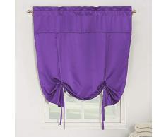 Sun Zero Schubkarre Verdunkeln zum Raffen Schatten 137,2 x 162,6 cm Vorhang Panel, schwarz, 54 x 64, violett, 54 x 64