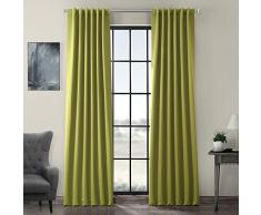 Half Price Drapes BOCH-134308-84 Verdunkelungsvorhang Rustikales Landhaus; Shabby Chic 50 X 96 moosgrün