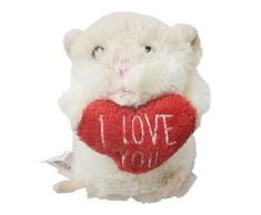 Ganz Lil Hamster I Love You Plüsch Hamster ~ Zwei Optionen zur Auswahl I Love You Herzkissen